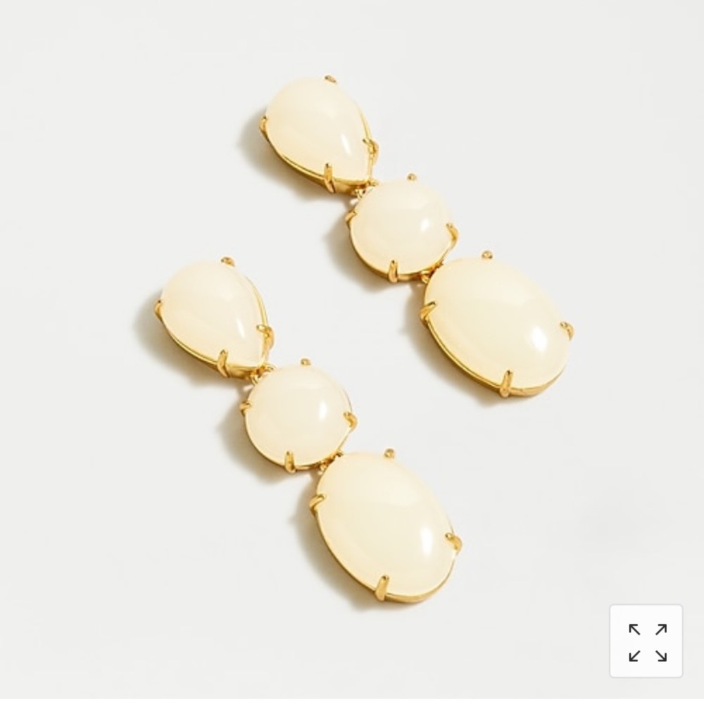 J. Crew 3 Tier Drop Earrings.